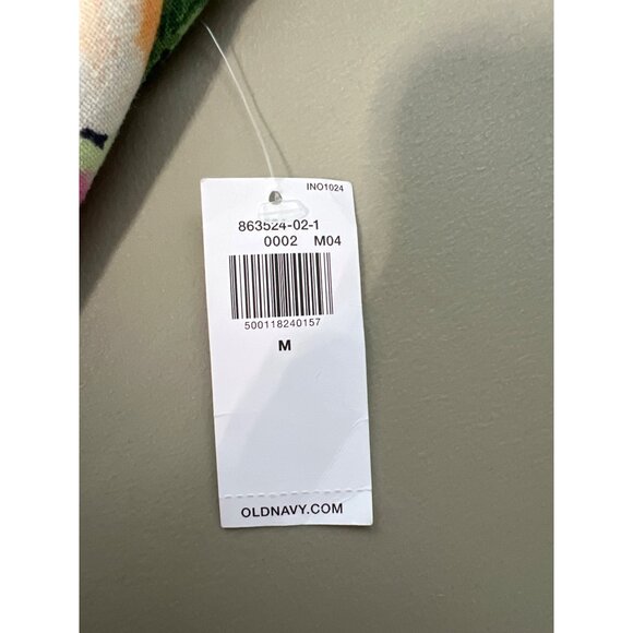 Old Navy Floral Fit and Flare Midi Dress Size Medium Sleeveless Linen Blend NEW - Picture 7 of 13